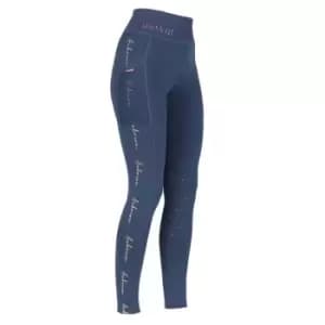 Aubrion Ladies Team Rhythm Riding Tights - Blue