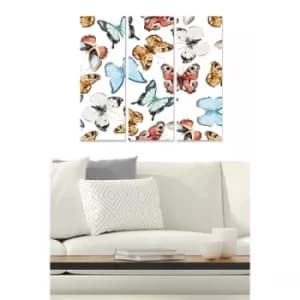 MDF63270397 Multicolor Decorative MDF Painting (3 Pieces)