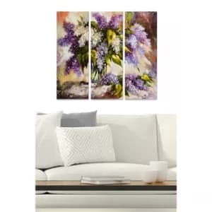 MDF46251667 Multicolor Decorative MDF Painting (3 Pieces)