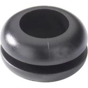 Cable grommet Terminal max. 10 mm PVC Black