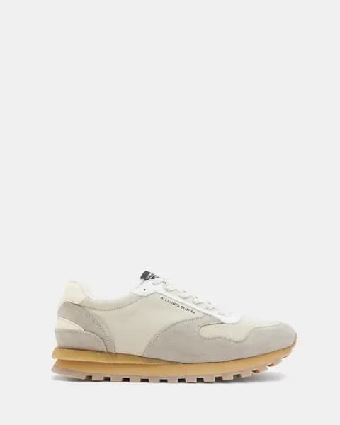 Allsaints Mens Rimini Low Top Trainers - Off White