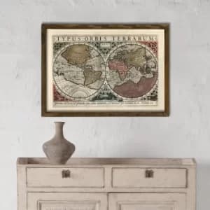 Map008 Multicolor Decorative Framed MDF Painting