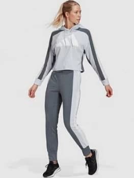 adidas Big Logo Tracksuit - Blue Size M Women