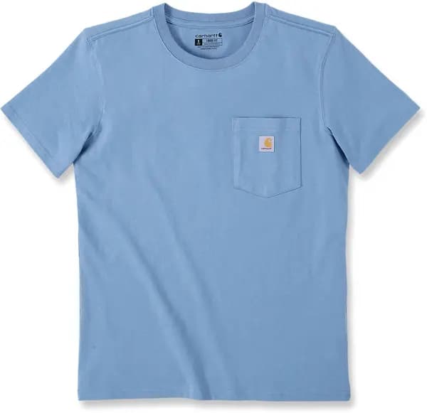 Carhartt Loose Fit Heavyweight K87 Pocket Ladies T-Shirt, blue, Size L for Women