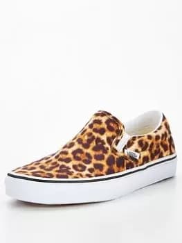 Vans Leopard Classic Slip-on, Animal Print, Size 6, Women