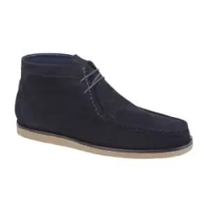 Roamers Mens Suede Ankle Boots (10 UK) (Navy Blue)