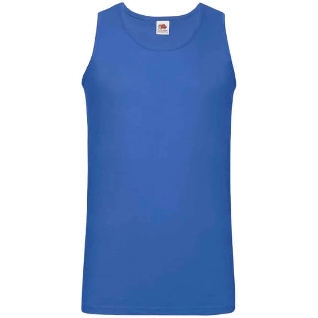 Fruit Of The Loom Fruit of the Loom Men Valueweight Athletic Tank Top in Blue Size: Small Blue S Male 5063527507044