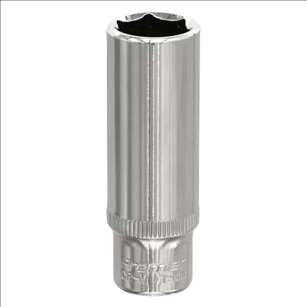 Genuine SEALEY SP1412D WallDrive® Socket 12mm Deep 1/4Sq Drive Fully Polished