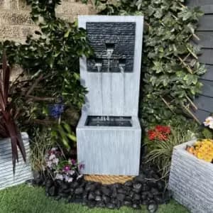 Tranquility Water Features - Zinc MultiFall Cascade Mains Powered Water Feature