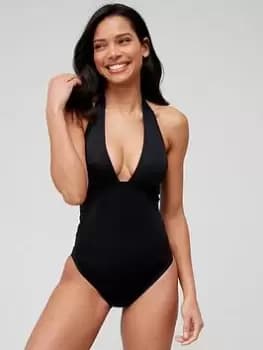 Dorina Aqua Moon Naja Period Swimsuit, Black, Size 10, Women