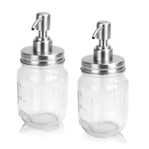 Mason Jar Soap Dispensers - Set of 2 M&W