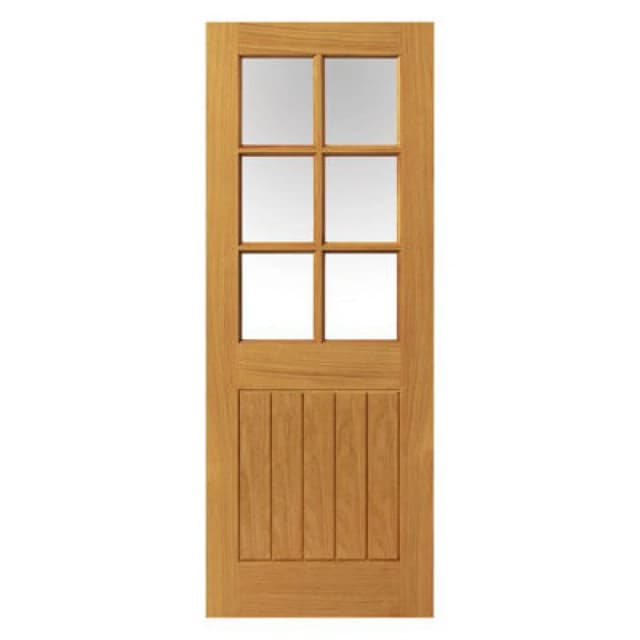 JB Kind Doors Thames Oak 6 Light Internal Door - Finished