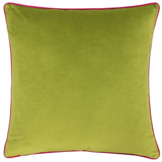 Furn Furn Meridian Velvet Cushion in Lime Size: 45cm x 45cm Lime 45cm x 45cm Unisex 5025532353597