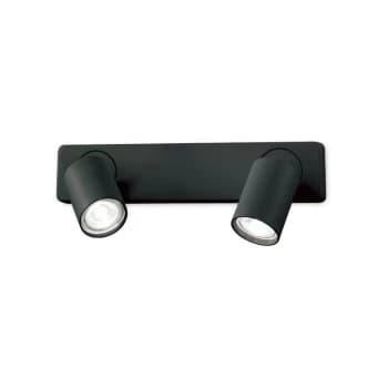 Ideal Lux Lighting - Ideal Lux RUDY - Indoor Wall Lamp Spotlight 2 Lights Black, GU10