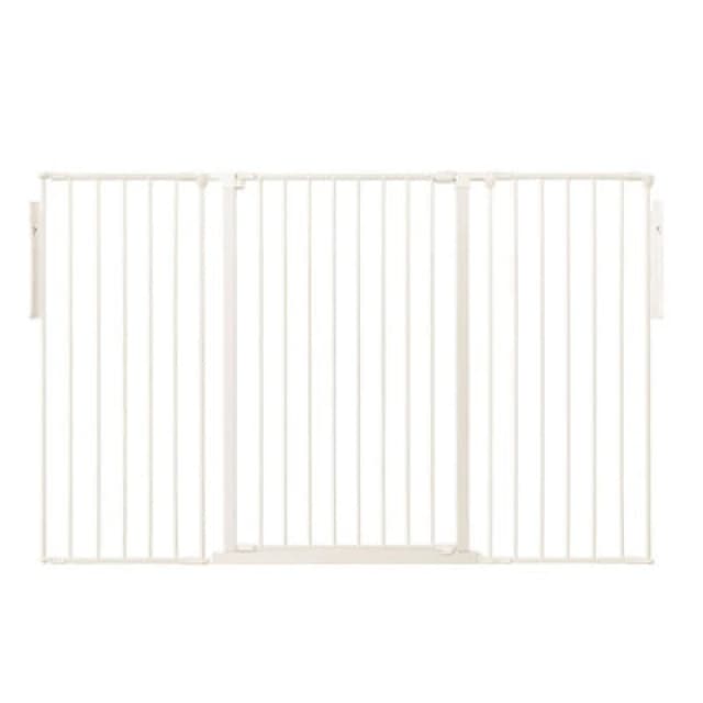 Safetots Premium Extra Tall Room Divider, Up To 174Cm Wide, White, 105Cm Tall, Multi Panel Barrier For Baby And Toddler