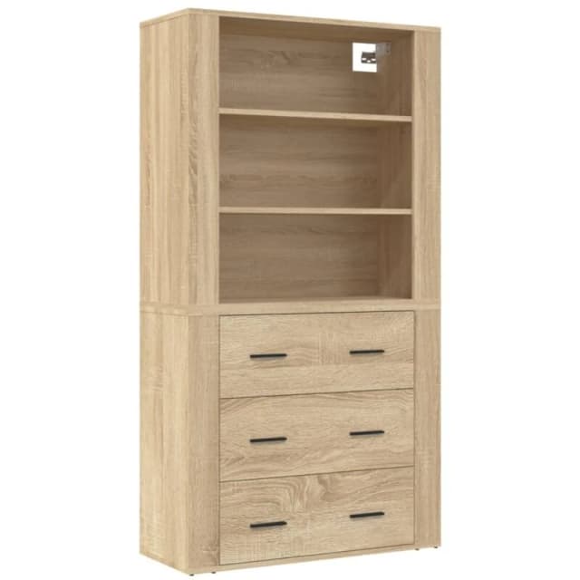 VIDAXL Highboard Sonoma Oak Engineered Wood Vidaxl 3185394