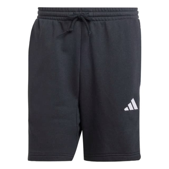 adidas Essentials 3 Stripe Fleece Shorts Mens - Black Black L