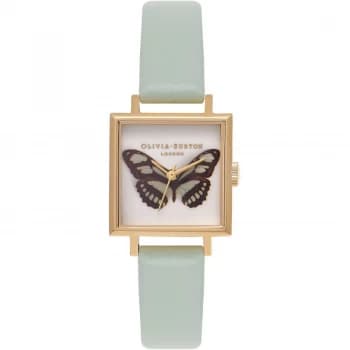 Woodland Animals Butterfly Gold & Mint Watch