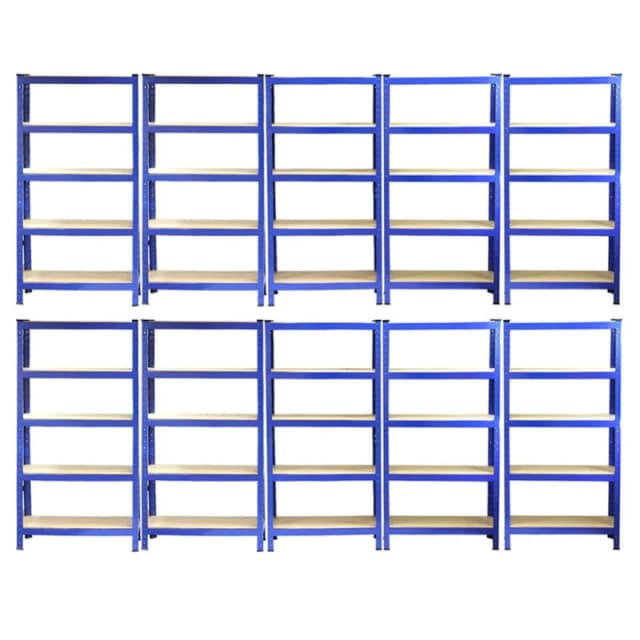 MONSTER RACKING Monster Racking T-Rax Heavy Duty Shelving Units, Blue, 75cm W, 5060225630418