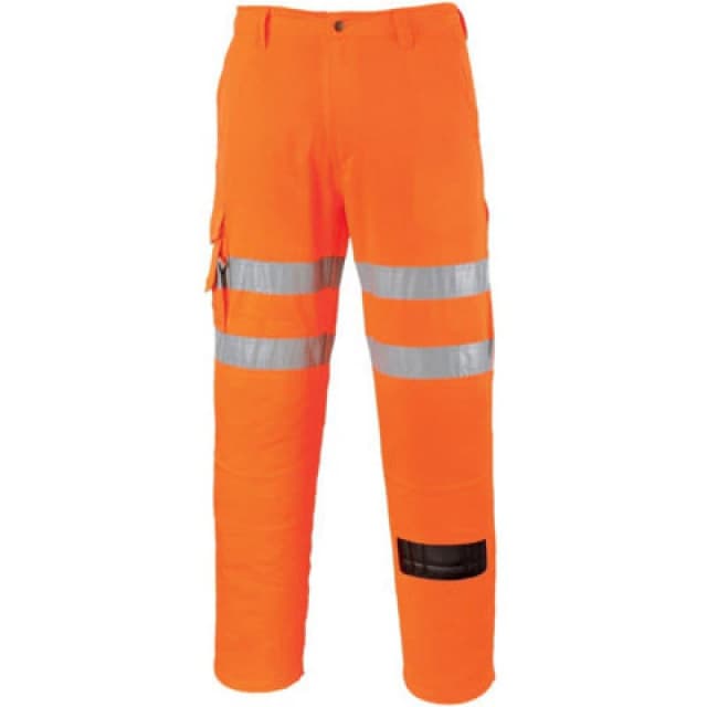 Portwest Rail Combat Trousers RT46ORRL Colour: Orange