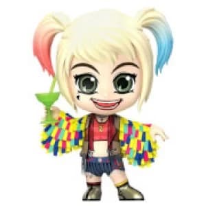 Hot Toys Birds of Prey Cosbaby Mini Figure Harley Quinn (Caution Tape Jacket Version) 11cm