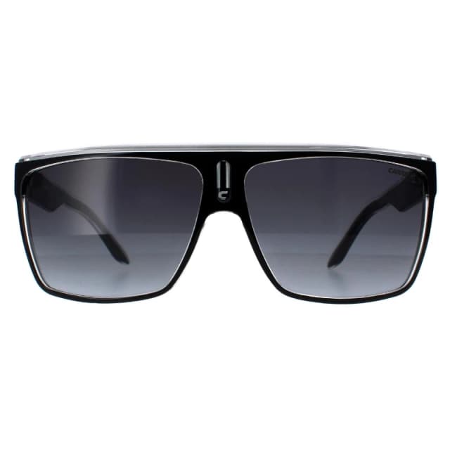 Carrera Shield Black White Grey Gradient 22 Sunglasses Black unisex