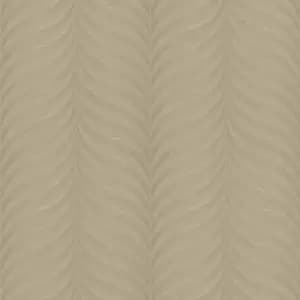Grandeco Boutique Collection Organic Feather Gold Embossed Wallpaper