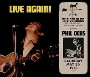 Live Again The Stables May 26 1973 by Phil Ochs CD Album