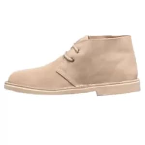 Roamers Womens/Ladies Real Suede Unlined Desert Boots (7 UK) (Light Taupe)
