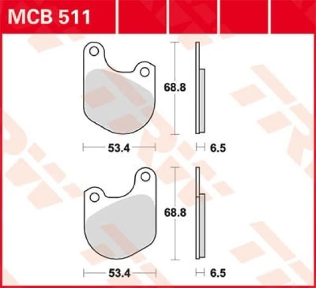 TRW MCB511 Brake pad set Brake Pad Set,disc brake (402)