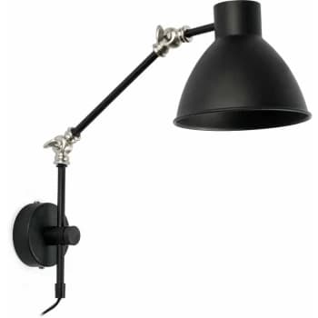 Faro Celia - Adjustable 1 Light Indoor Wall Light Black, E14