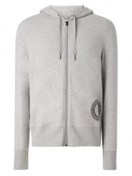 Calvin Klein Circle Logo Lounge Zip Through Hoodie - Grey Heather