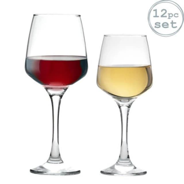 Argon Tableware 12 Piece Tallo Wine Glasses Set Clear
