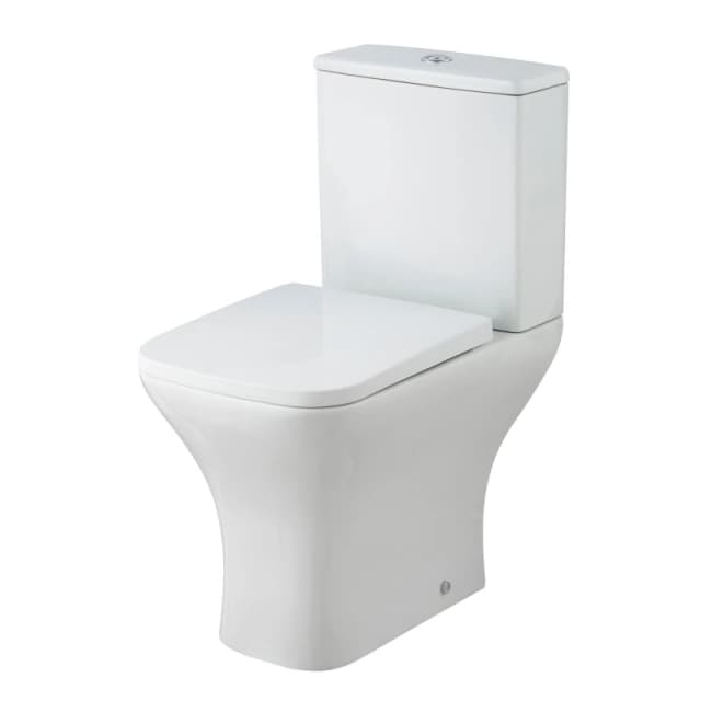 Balterley Rimless Toilet Pan, Cistern & Soft Close Seat - 790mm x 375mm x 612mm White