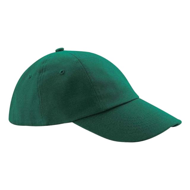 Beechfield Womens Heavy Cotton Low Profile Baseball Cap in Bottle Green Bottle Green Female One Size