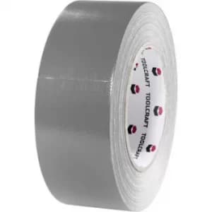 TOOLCRAFT 54B48L40AC 54B48L40AC Cloth tape Gaffer Grey (L x W) 40 m x 48mm