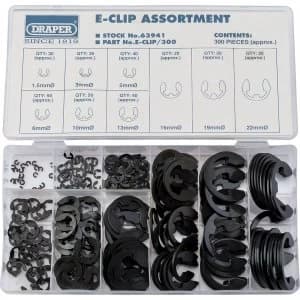 Draper 300 Piece E Clip Assortment