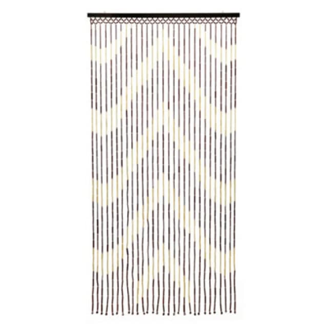 JVL Provence Door Curtain - Arrow Light Brown