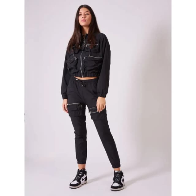 Project X Paris Hooded jacket with relief pockets For Her Project X Paris Noir Female L