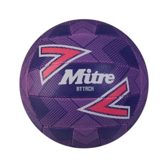 Mitre Attack 2024 Netball Purple/pink/white (5)