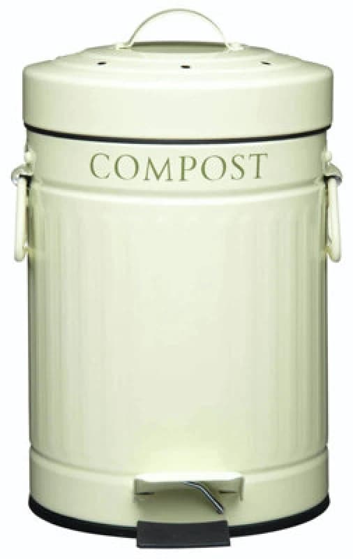 Kitchencraft Compost Pedal Bin Cream