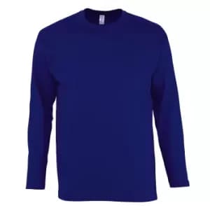 SOLS Mens Monarch Long Sleeve T-Shirt (4XL) (Ultramarine)