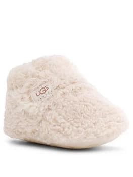 UGG Baby Bixbee Slipper - Cream, Size 4-5