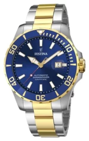 Festina Mens Automatic 44mm Blue Dial F20532/1 Watch