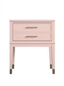 Cosmoliving Westerleigh Side Table- Pink/Gold