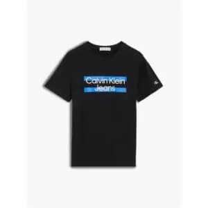 Calvin Klein Jeans Maxi Block Logo T-Shirt - Black
