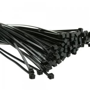 Cable Ties 200mmx 4.8mm Black PK100