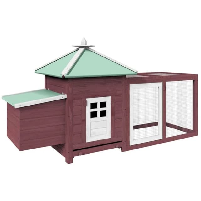 VIDAXL Vidaxl - Chicken Coop with Nest Box Mocha 190x72x102cm Solid Firwood 8720286200346