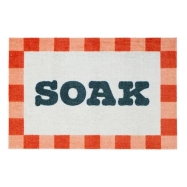 My Mat Nylon Printed Bathroom Bright Soak Border 50X75, White 5.02613E+12