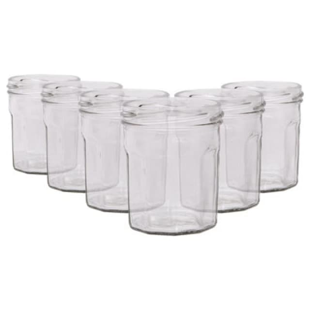 Argon Tableware Glass Jam Jars - 150ml - Pack Of 6